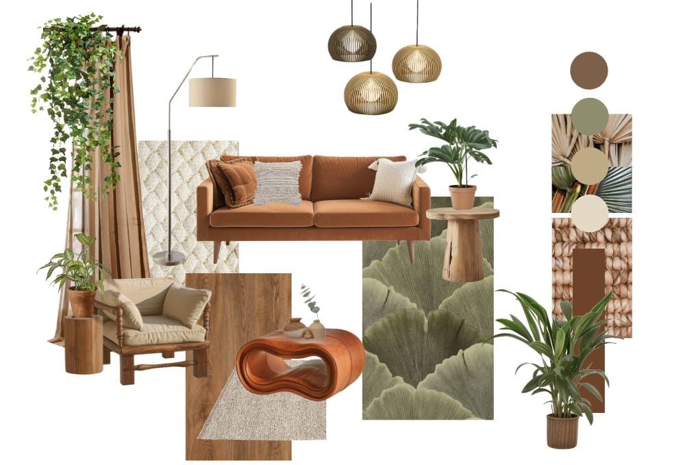 warm boho mood board (1)